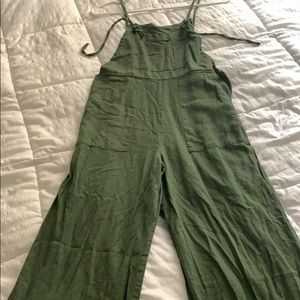 Olive green overalls